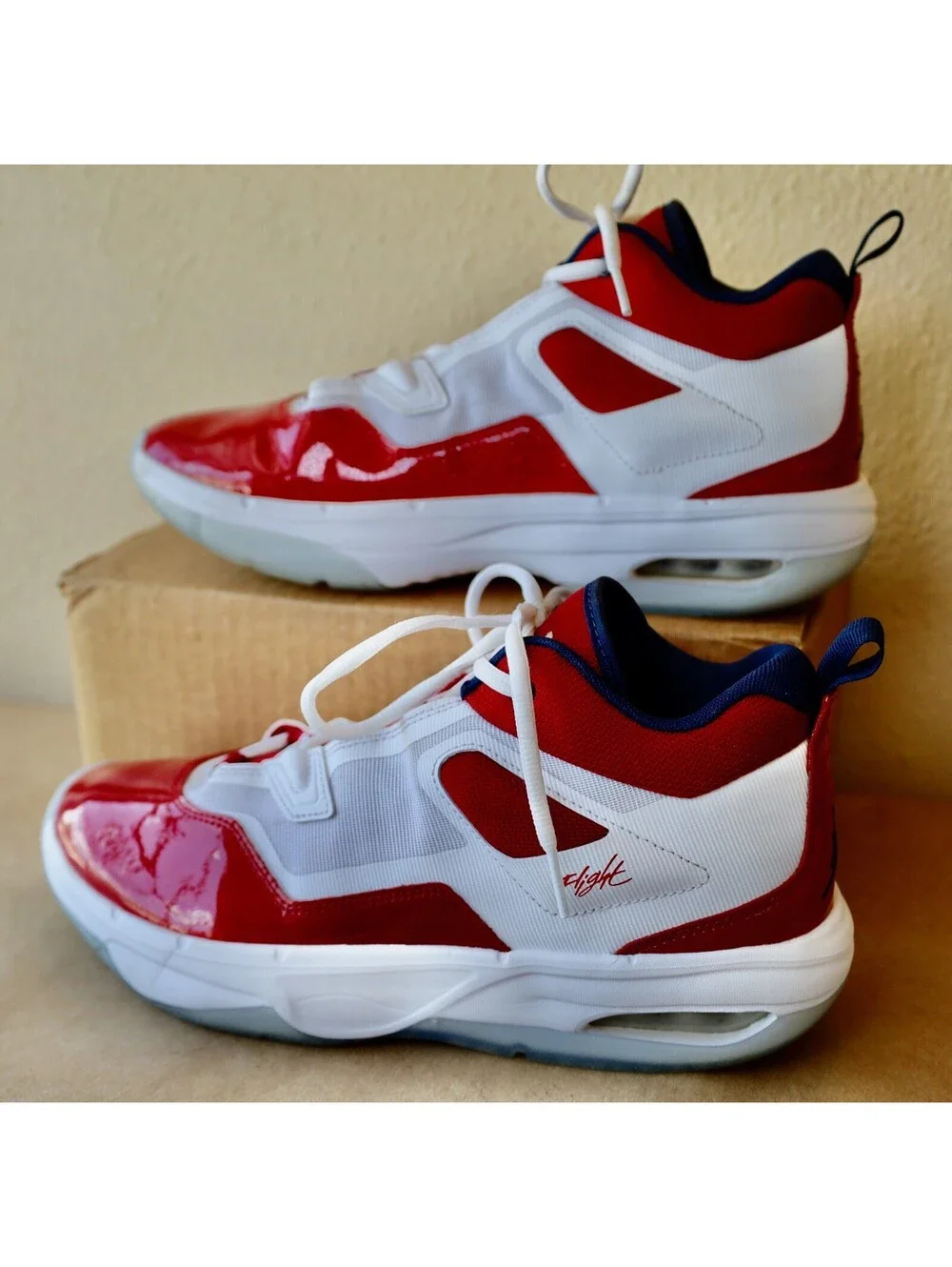 Size 11 - Air Jordan Stay Loyal 3 White Varsity Red Navy Mens